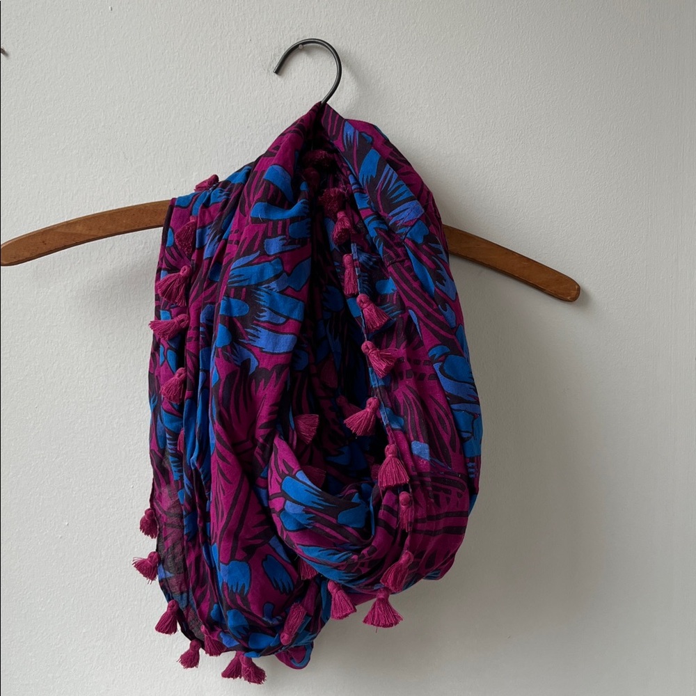 JCREW Infinity Wrap Scarf with Tassels